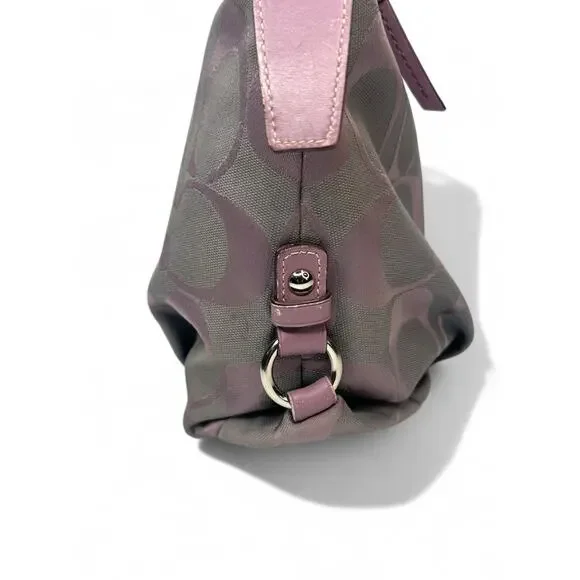 Coach Vintage Signature C Purple Duffle Hobo Bag - Picture 7 of 13